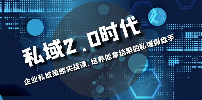 私域-2.0时代:企业私域策略实战课,培养能拿结果的私域操盘手