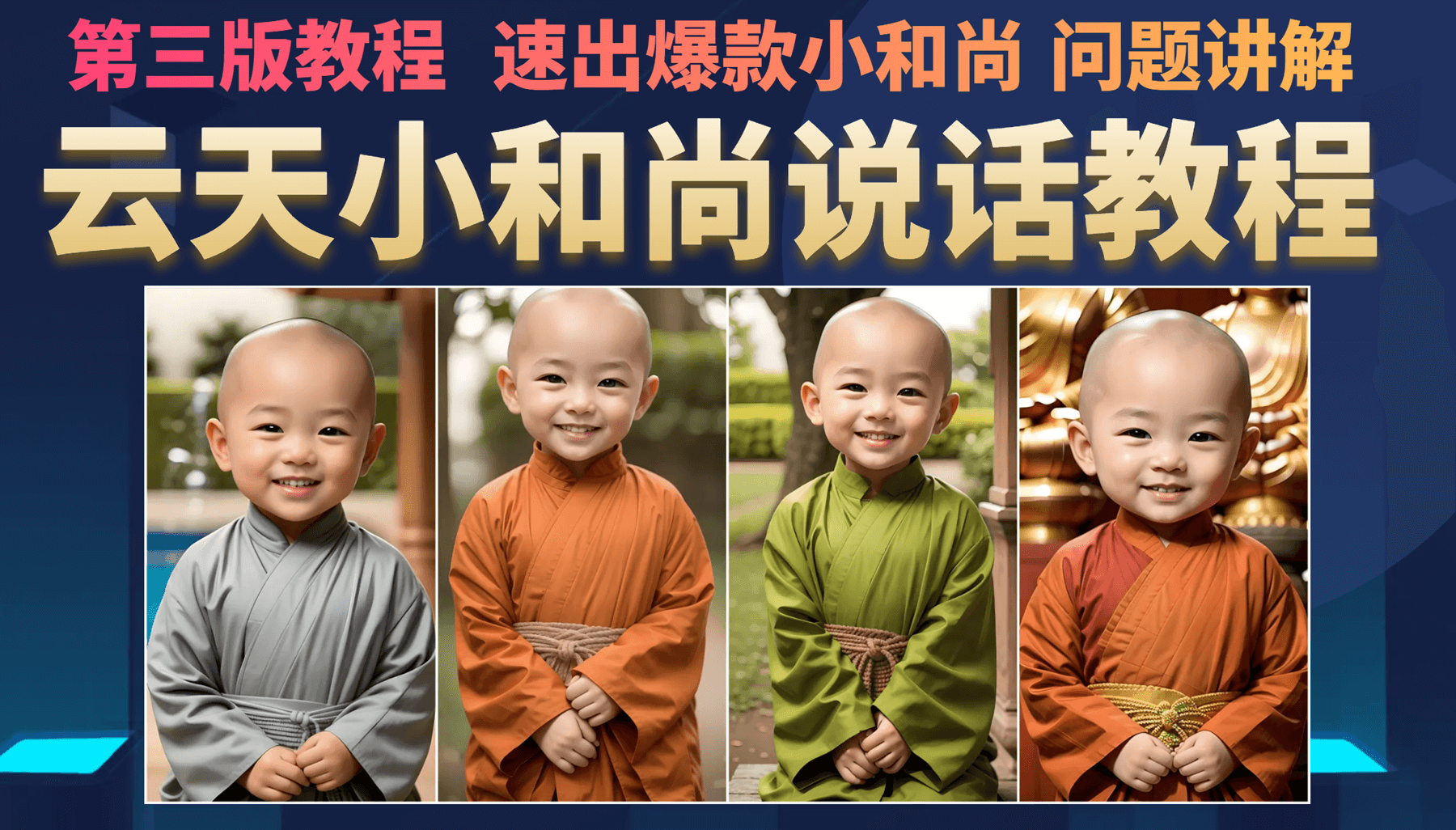 小和尚会说话,7天万粉(第3版教程)