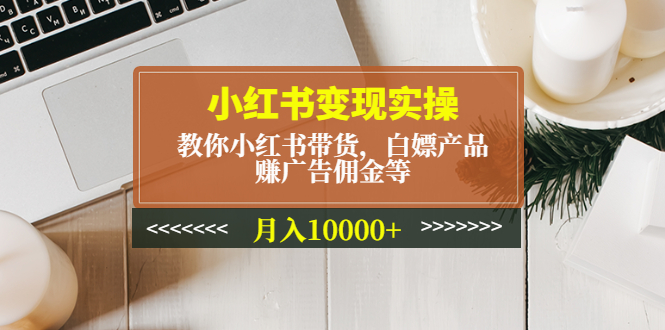 小红书变现实操:教你小红书带货,白嫖产品,赚广告佣金等,月入10000+