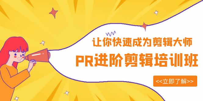 PR进阶剪辑培训班,让你快速成为剪辑大师 12节视频课程+素材!