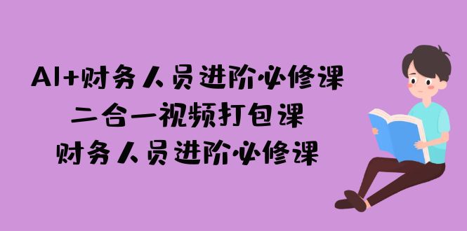 AI + 财务人员进阶必修课二合一视频打包课,财务人员进阶必修课