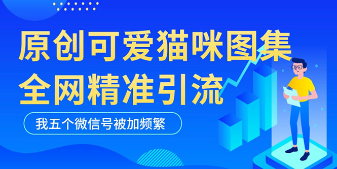 黑科技纯原创可爱猫咪图片,全网精准引流,实操5个VX号被加频繁