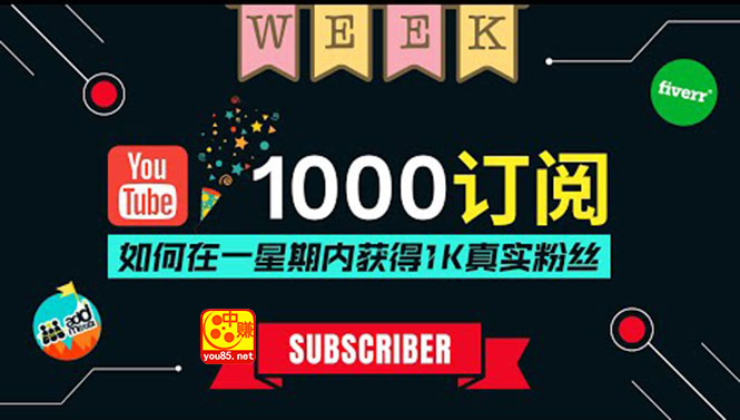 油管涨粉教程:一星期内获得1000真实粉丝,免费且快速的方法 操作简单