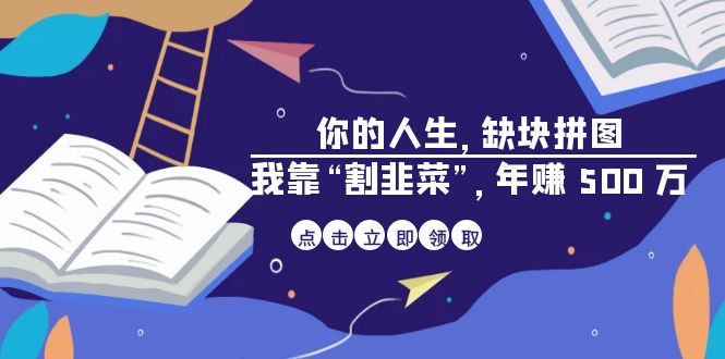 某高赞电子书《你的 人生,缺块 拼图——我靠“割韭菜”,年赚 500 万》
